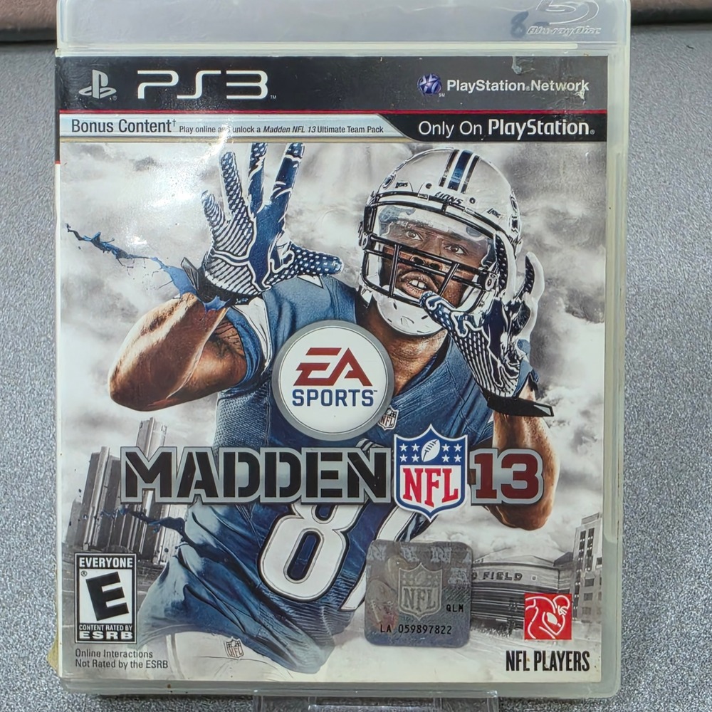 EA Sports Madden NFL 13 PS3 One Size Blue Excellent Football Video Game